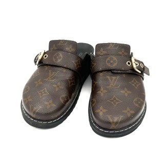 LV 모노그램 코지 플랫 컴포트 클로그