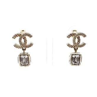 샤넬 크리스탈 드롭 귀걸이