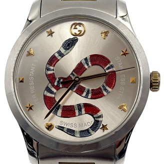 구찌 타임리스 스네이크 콤비 시계 (126.4)