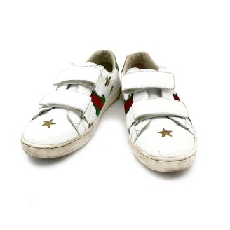 구찌 꿀벌 벨크로 스니커즈 (508780)