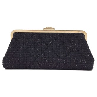 샤넬 트위드 이브닝 클러치