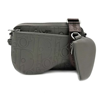 디올 새들 트리플 파우치 크로스백