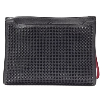 크리스찬 루부탱 스파이크 스트랩 클러치