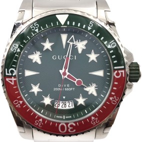 구찌 다이브 쿼츠 시계 (136.2)