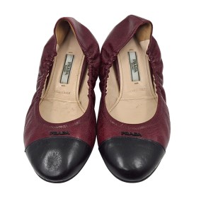 프라다 밴딩 플랫 슈즈
