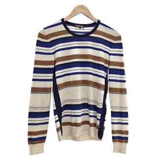 로로피아나 스트라이프 캐시미어 실크 니트