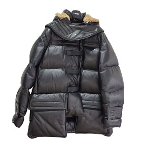 버버리 램스킨 시어링 구스다운 패딩