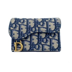 크리스찬 디올 오블리크 새들 카드지갑