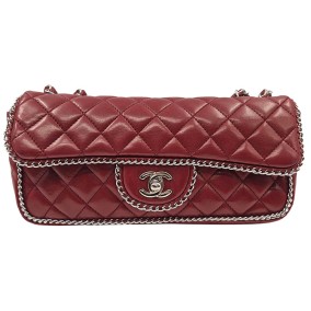 샤넬 램스킨 어라운드 체인 바게트백