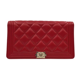 샤넬 램스킨 보이 장지갑