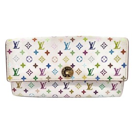 루이비통 화이트 멀티 장지갑